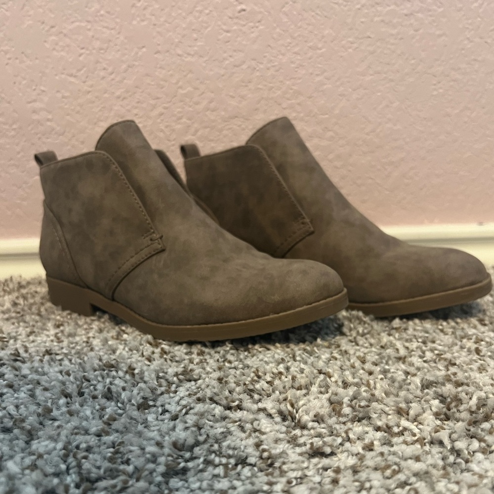 Brown booties